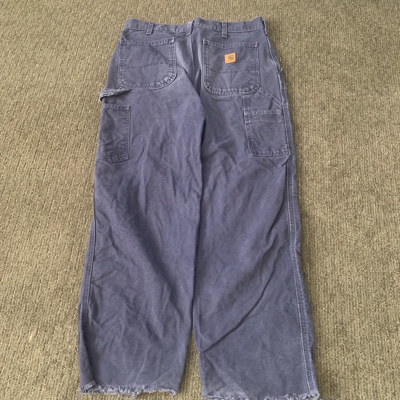 Insane purple carhartts with a baggy fit no tag but... - Depop