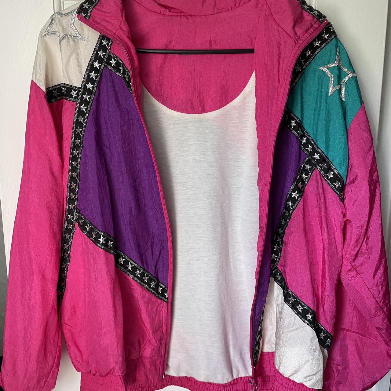 90s hotsell colorblock windbreaker