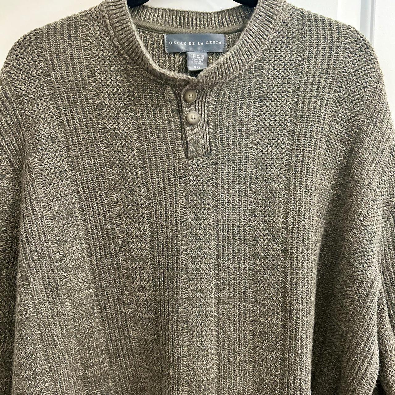 Oscar De La Renta knit pull over sweater - Depop