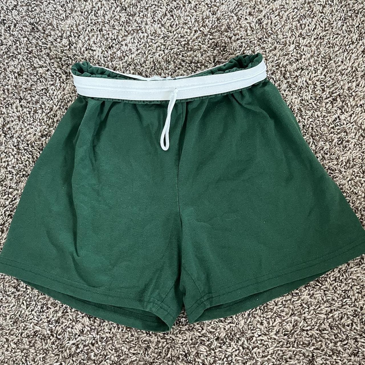 Nike Women's Green Shorts Depop