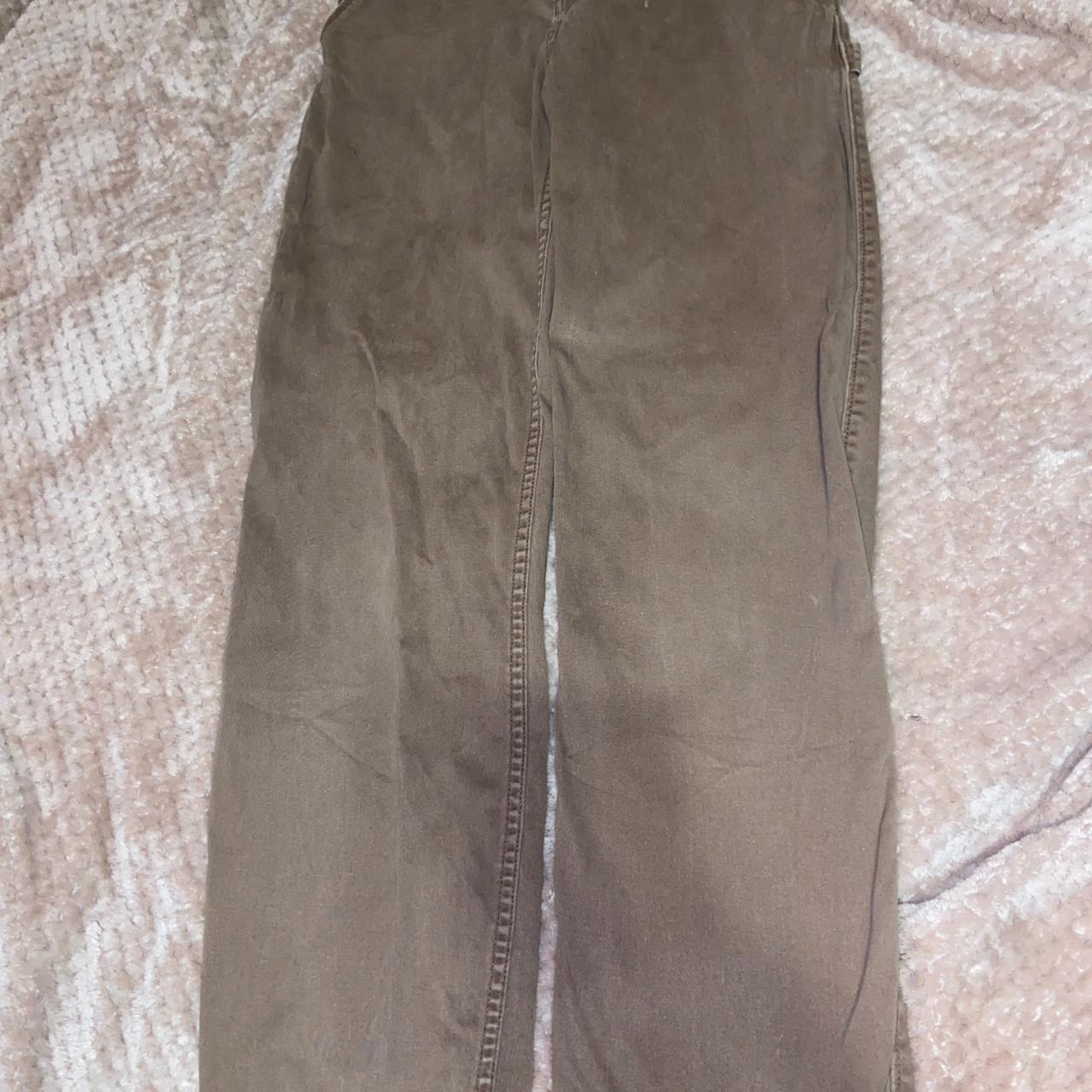 brow hollister high-rise utility dad pants. w 26 - Depop