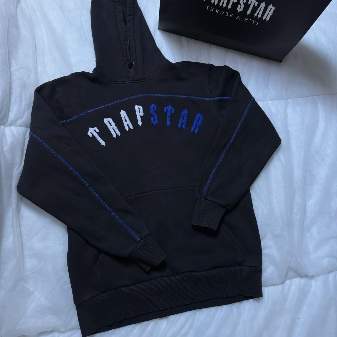 Trapstar hoodie worn Size m Worn But not faded Depop