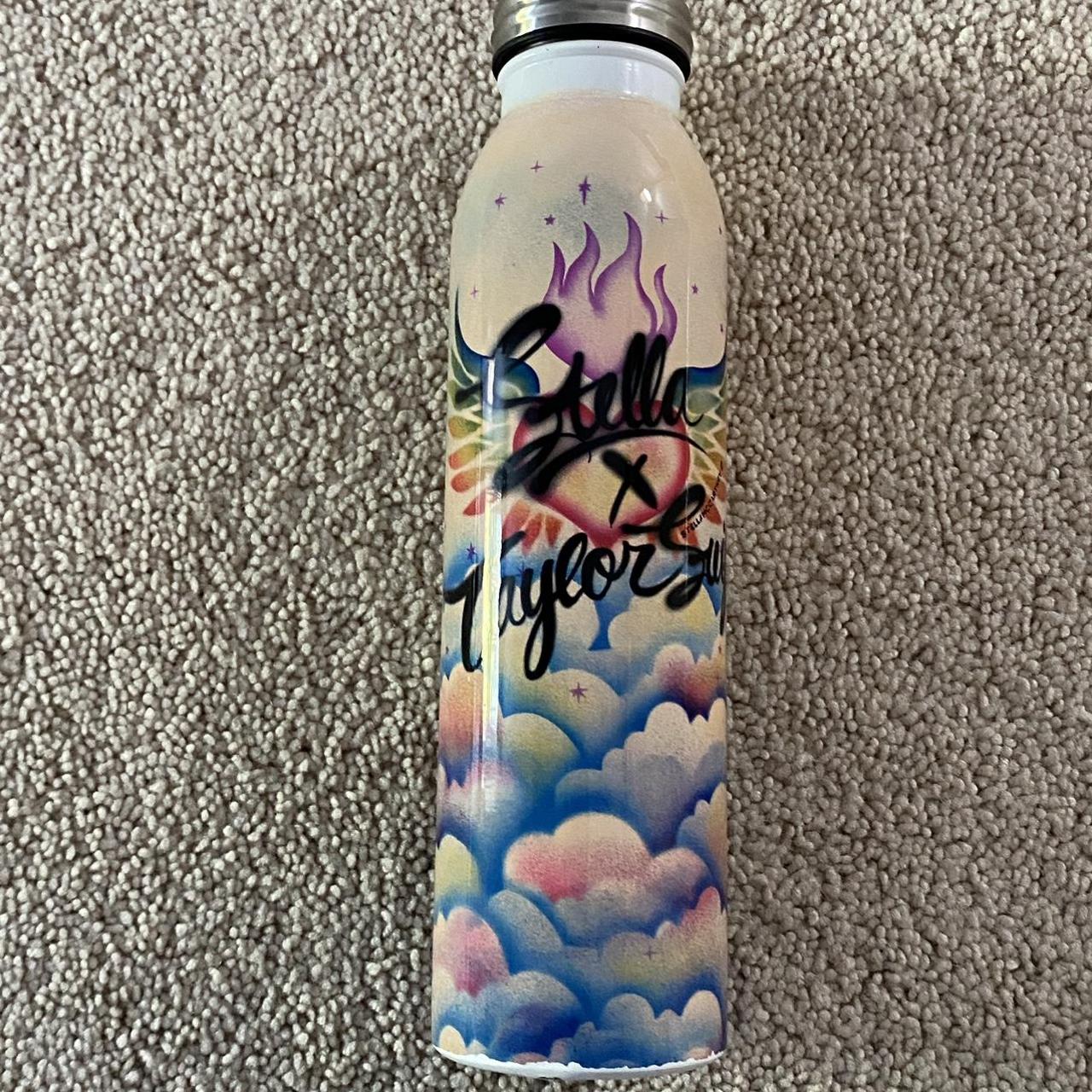 item: stella x taylor swift water bottle era: lover where i got it: taylor's  website price i paid: $35 rarity: i think kinda rare!