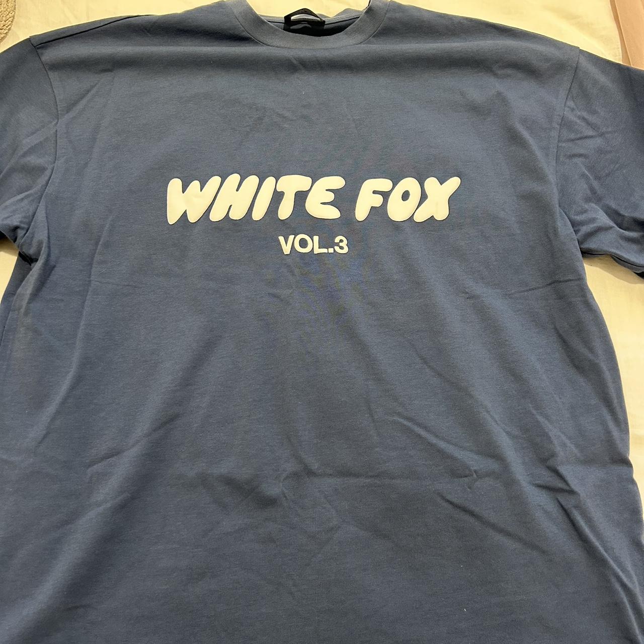 white fox oversize tee Size Small/Medium only worn... - Depop