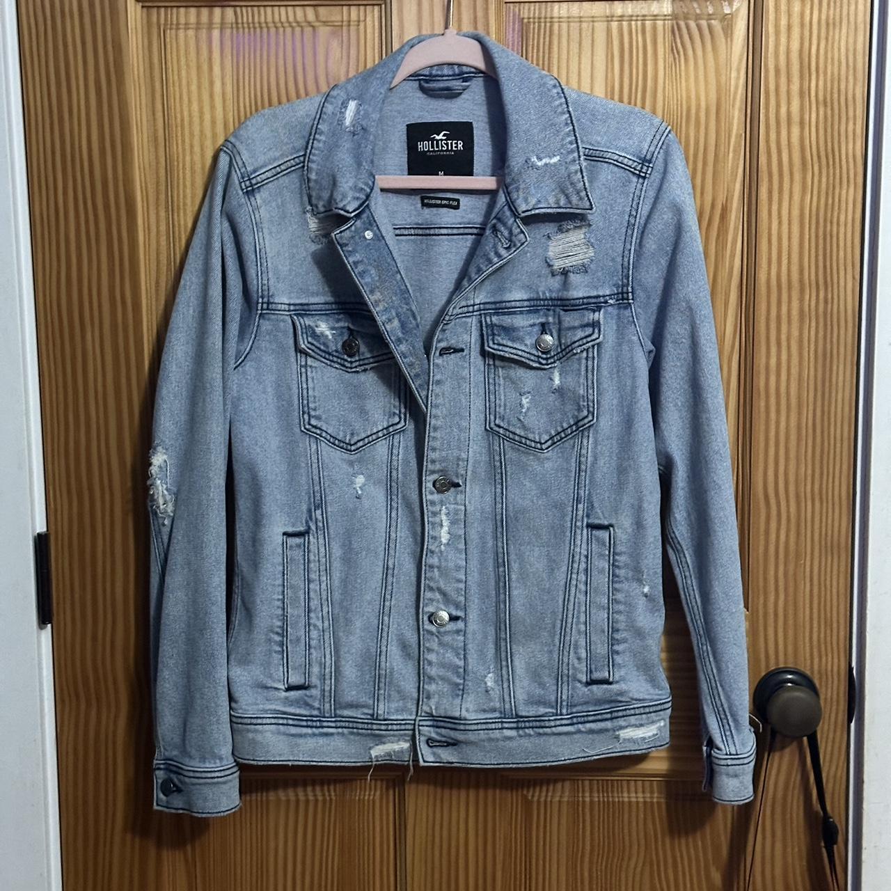 Hollister ripped store jean jacket