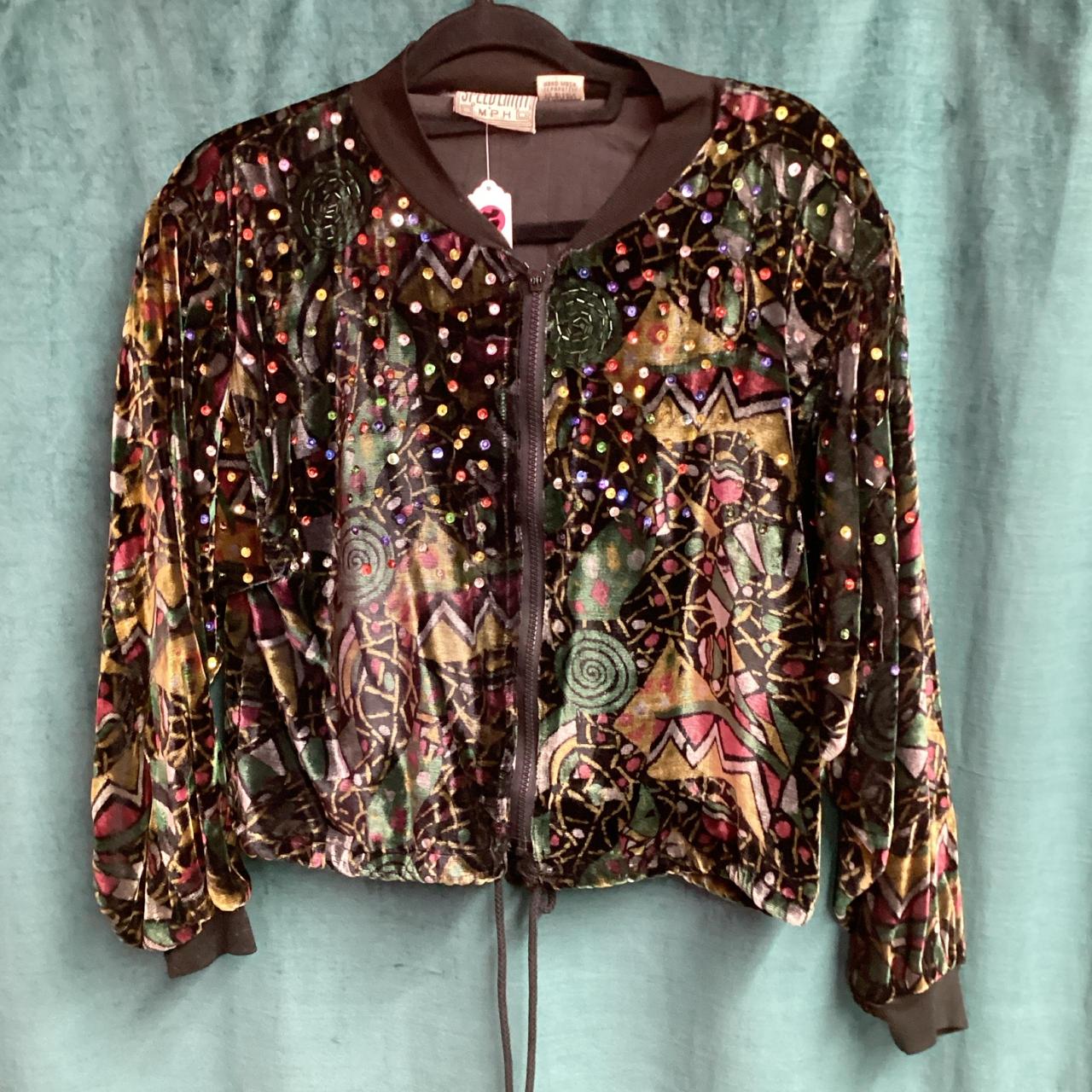 Women's Jacket - Multi/Black - M – Multi colored … - image 1