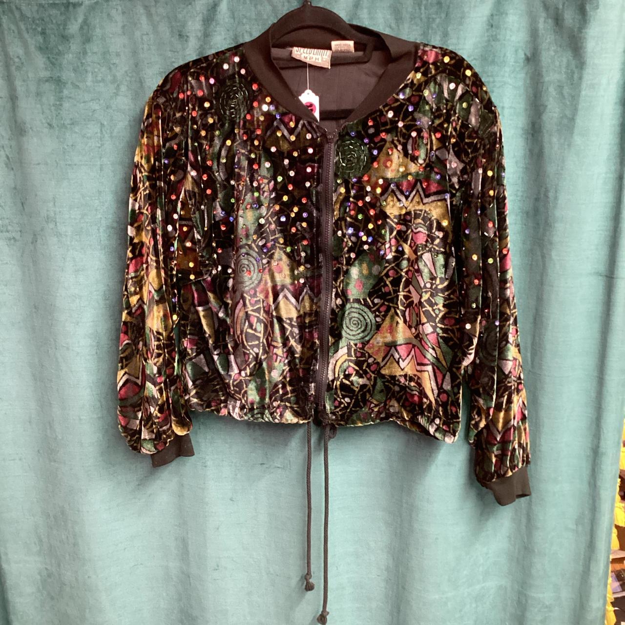 Women's Jacket - Multi/Black - M – Multi colored … - image 5