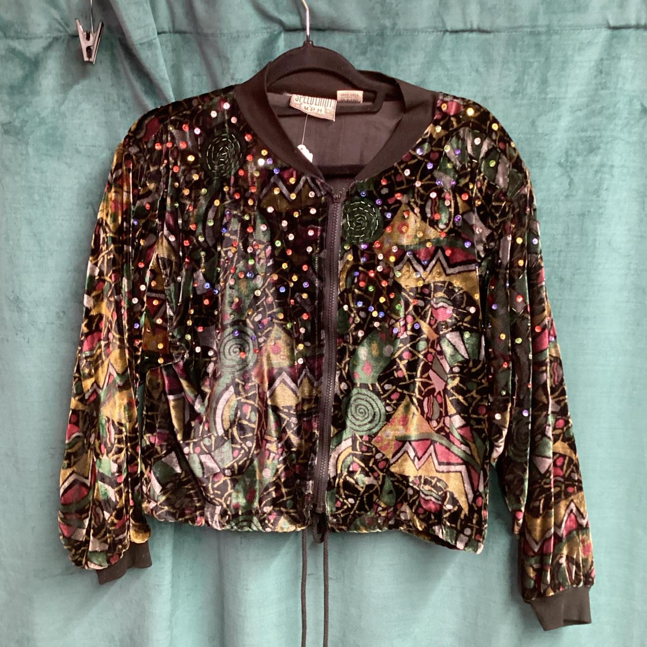 Women's Jacket - Multi/Black - M – Multi colored … - image 8