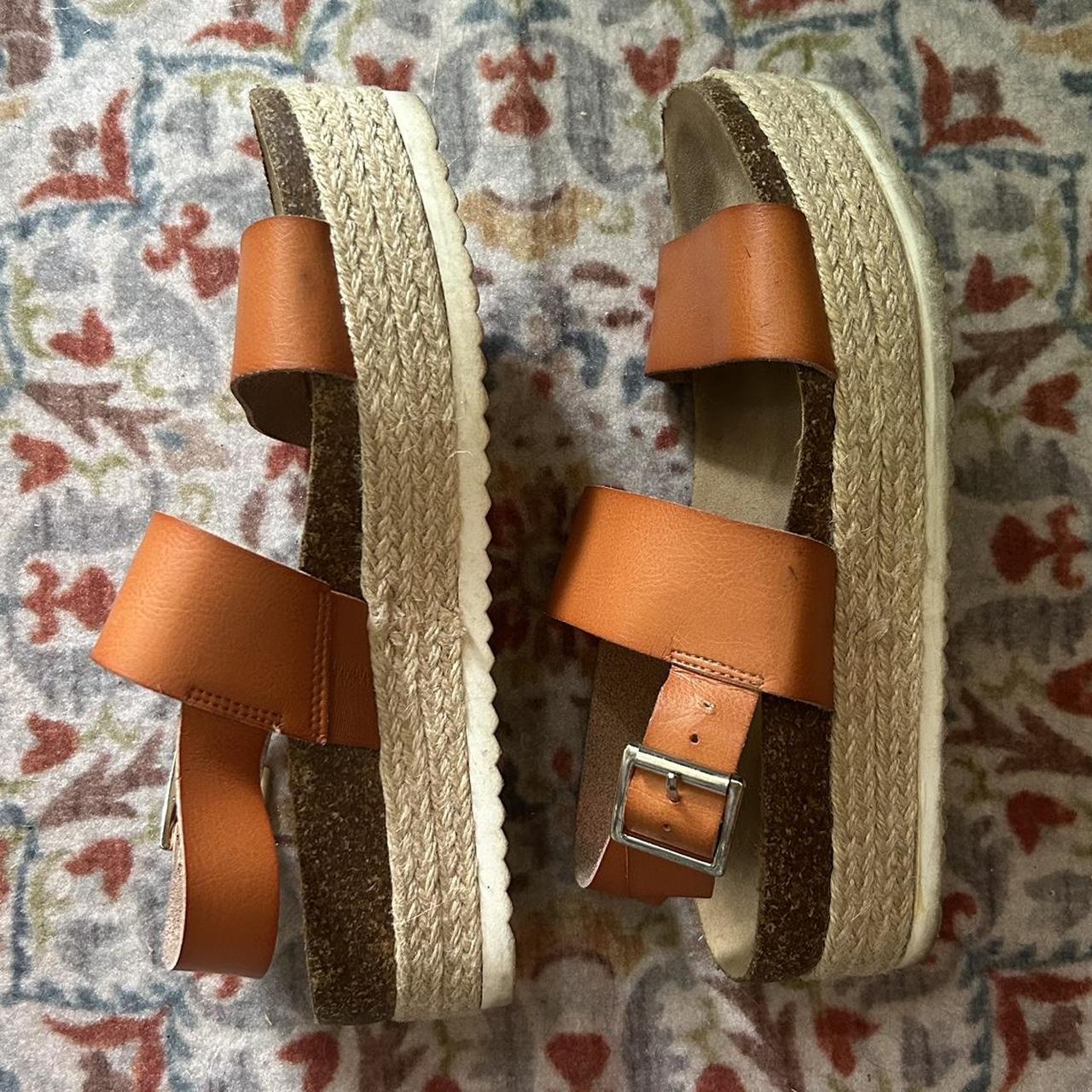 tan platform sandals