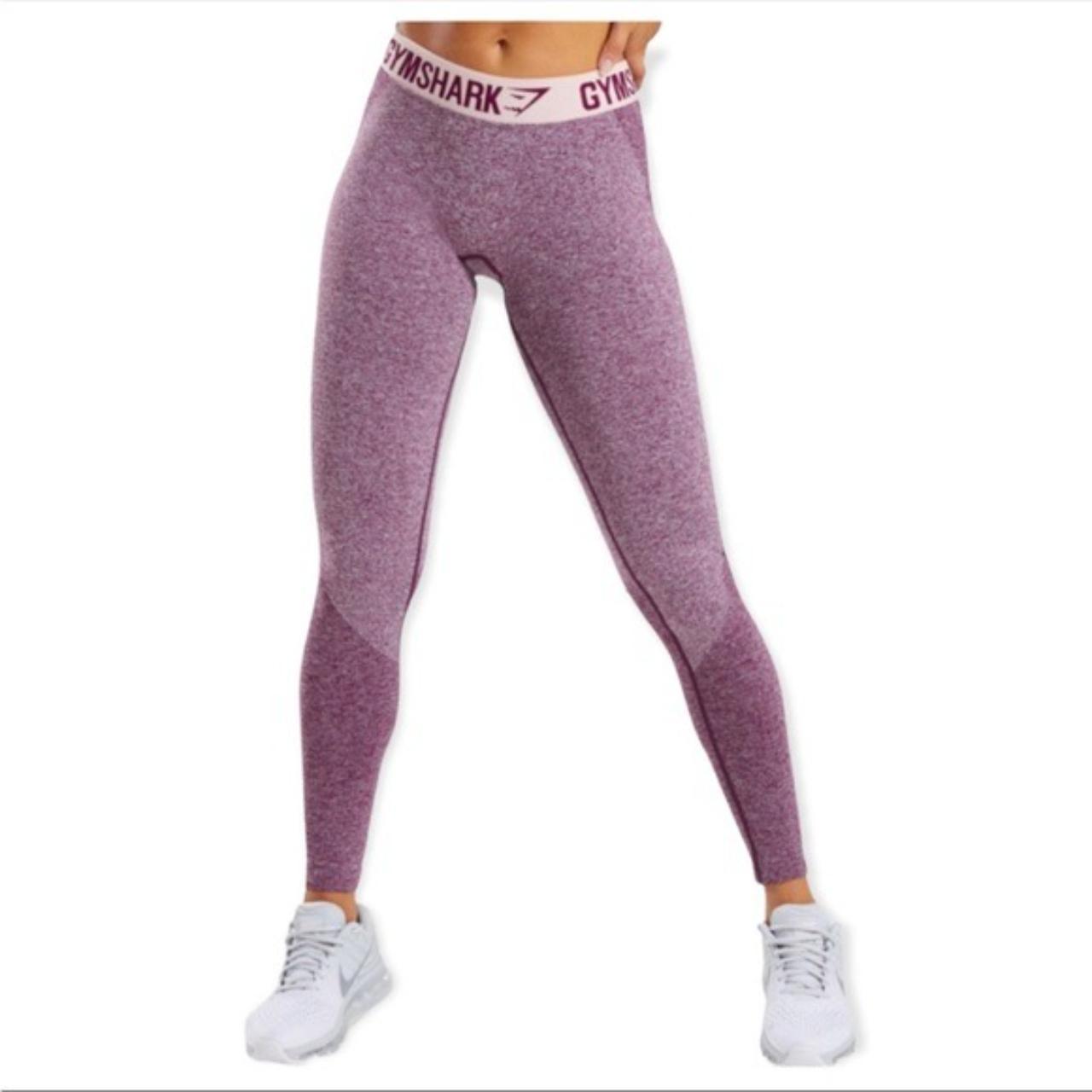 Gymshark Women's Leggings Xs Purple Polyamide with Elastane, Polyester
