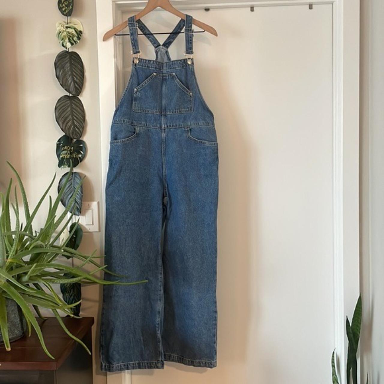 Mango Women's Blue Dungarees-overalls | Depop