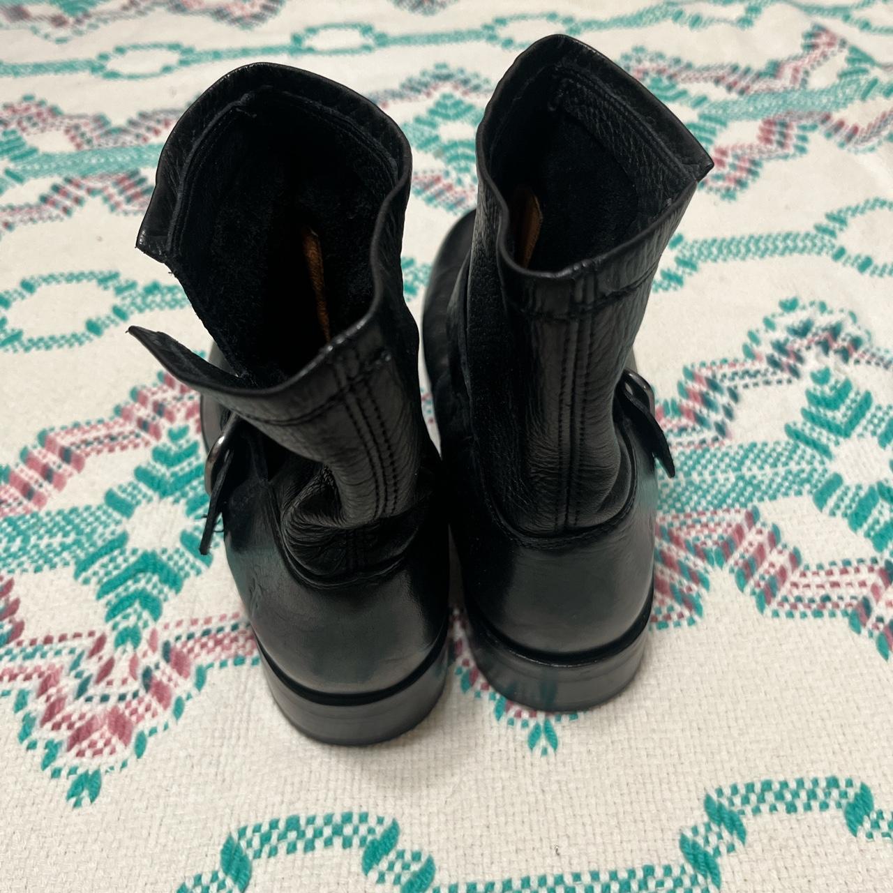 frye black boots womens