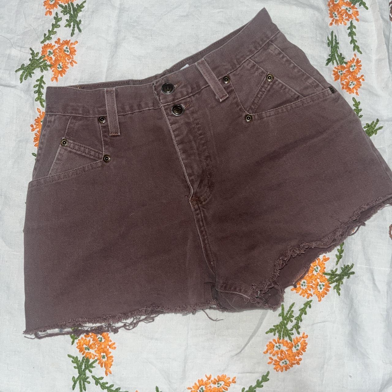 🖤VINTAGE Zena Brown Denim Mom Shorts🖤 Size:... - Depop