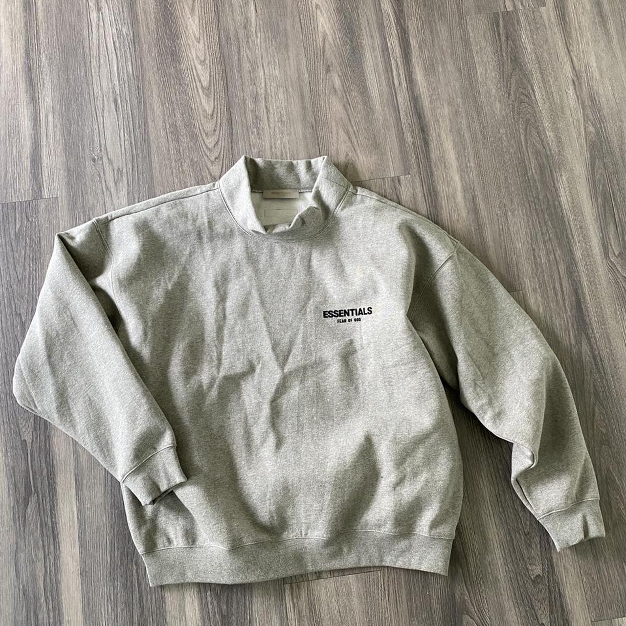 Fear of god essentials crew neck sweater #fearofgod... - Depop