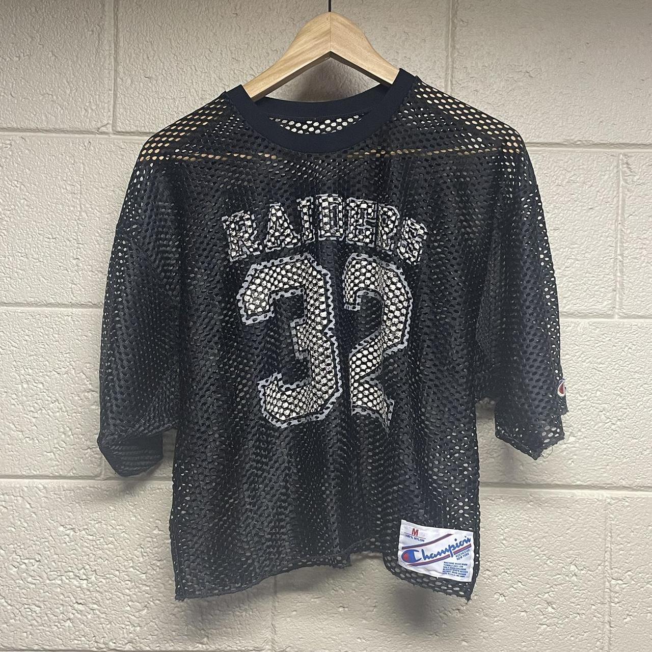 90s Marcus Allen Oakland Raiders Champion Cropped... Depop