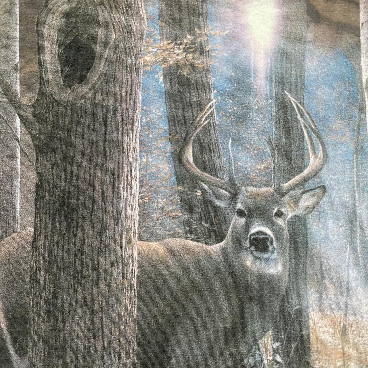 Brown Tie Dye Deer The Mountain Tee • Size: Extra... - Depop