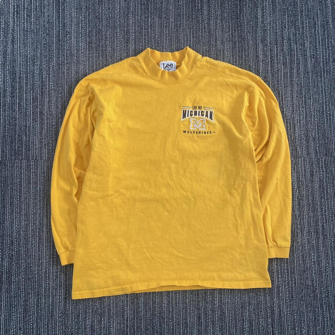 90s Michigan Wolverines Lee Sport Longsleeve •... - Depop