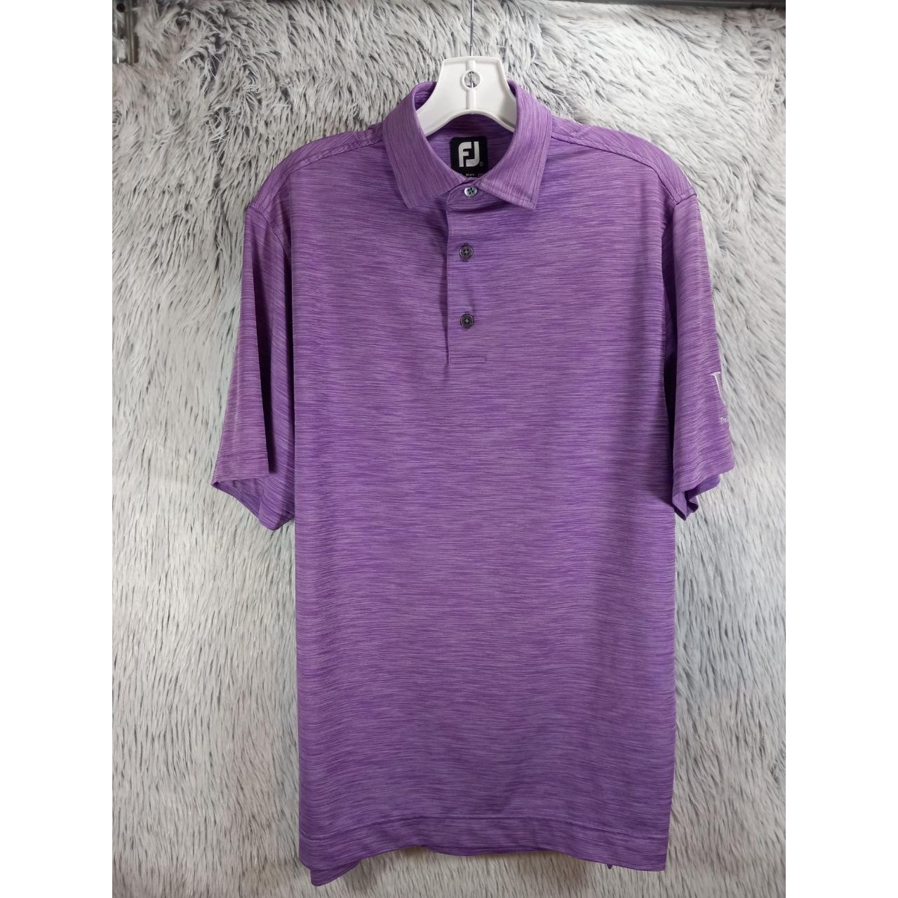 Foot Joy FJ Polo Shirt Mens Small Purple Embroidered... - Depop