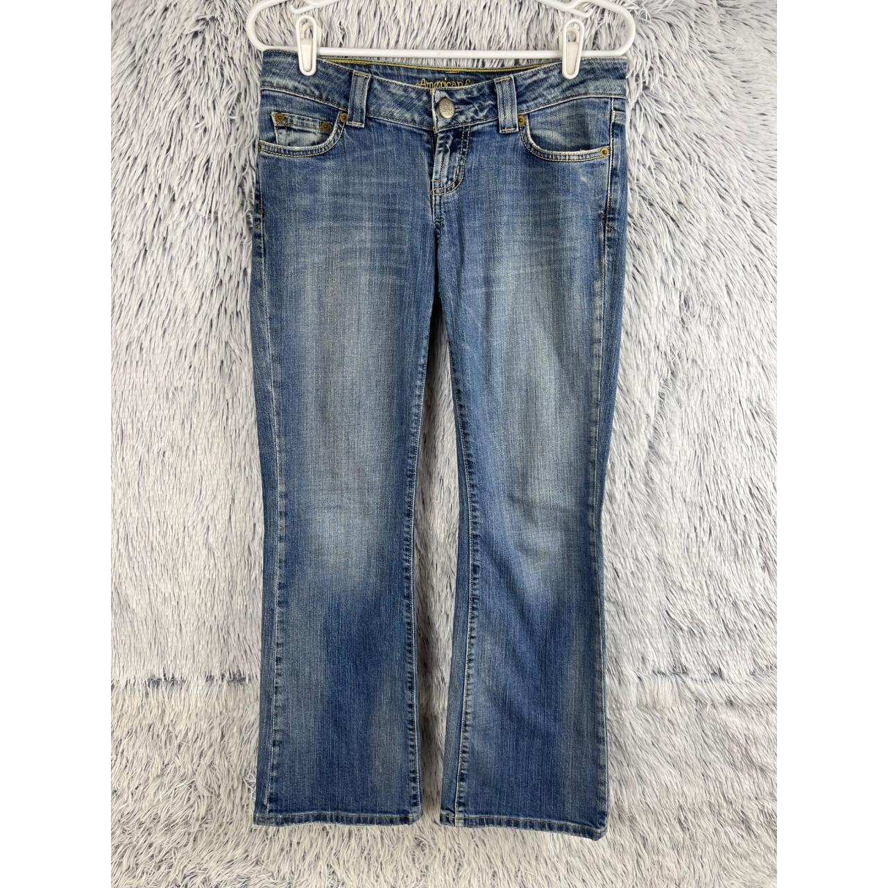 American Eagle Outfitters Women's Blue Jeans | Depop