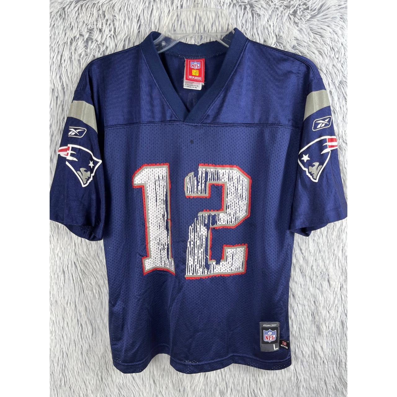 Reebok NFL EQUIPMENT Youth TOM BRADY JERSEY L 14-16 Eng