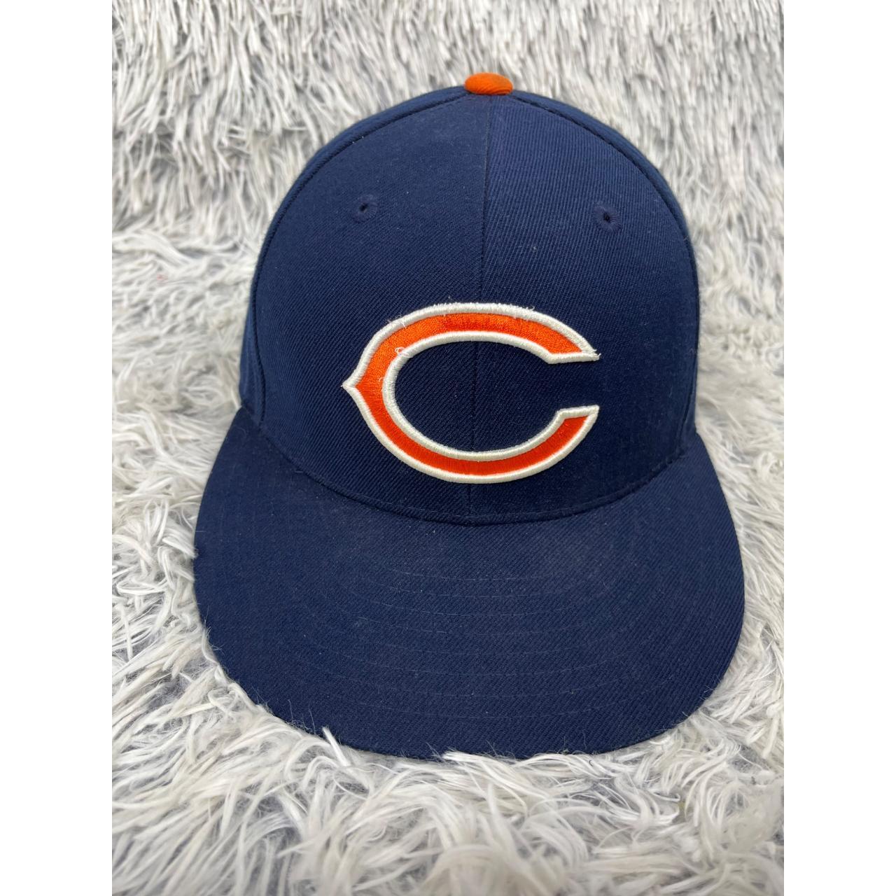 Chicago Bears Hat Men Fitted 7 3/8 59cm 100% Wool - Depop