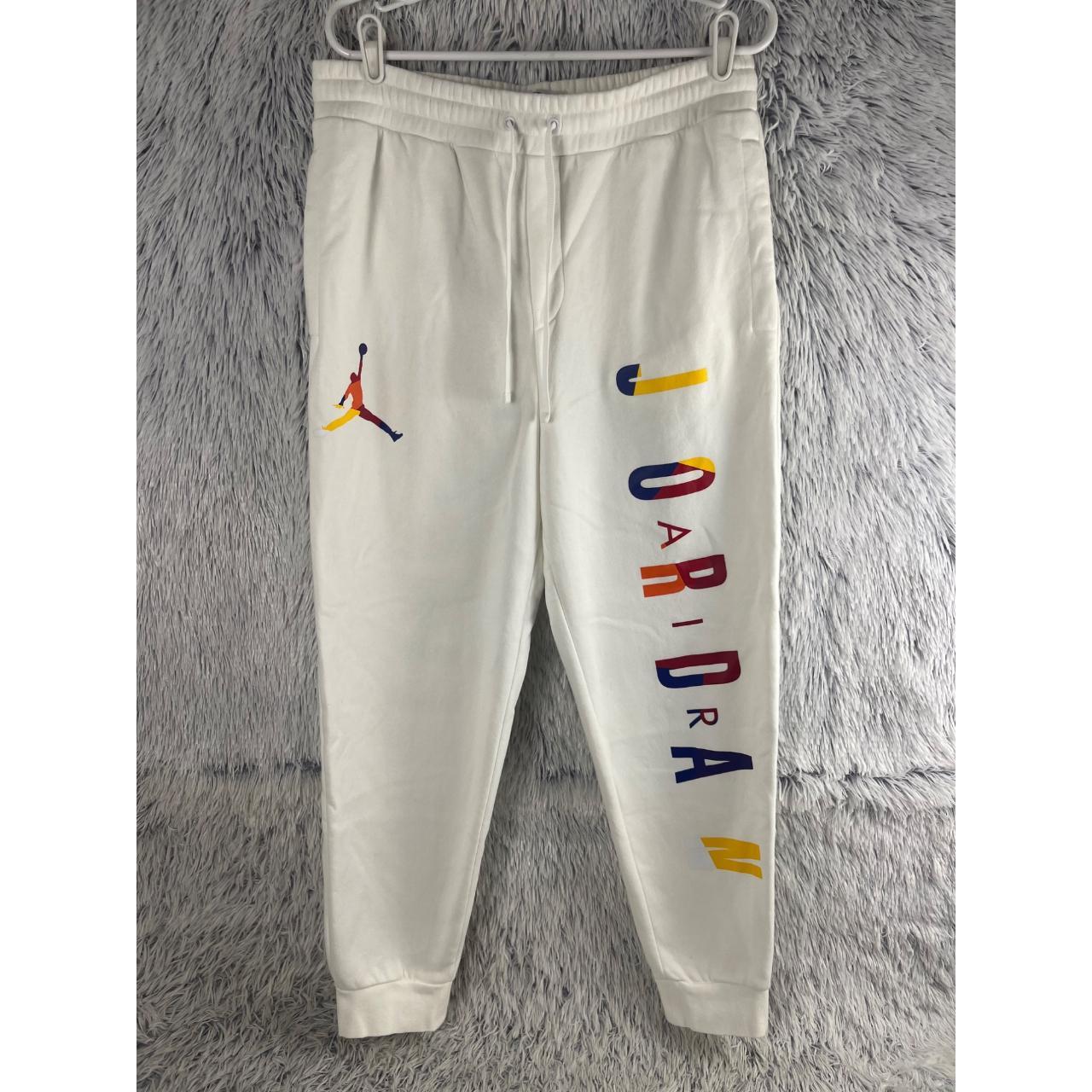 Jordan Men's White Joggers-tracksuits | Depop