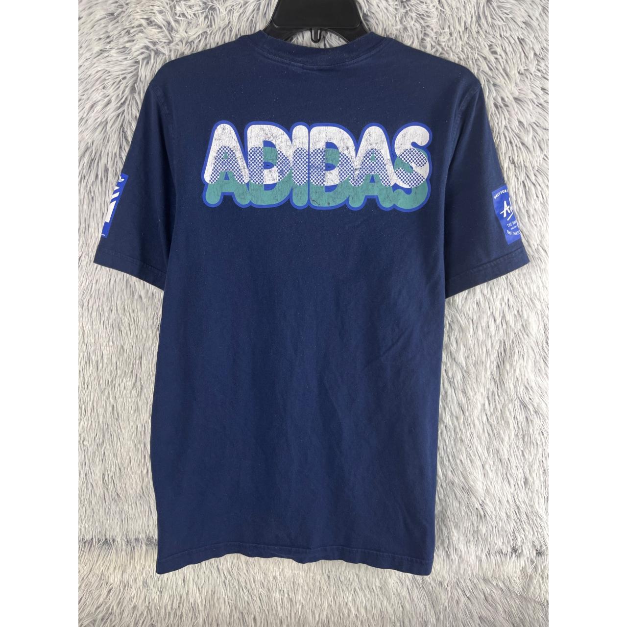 Adidas Men's Blue T-shirt | Depop