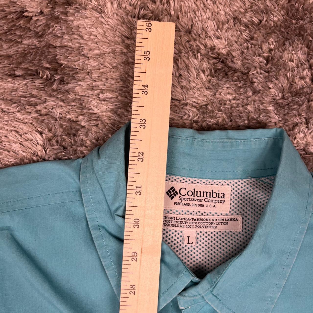 Columbia PFG Tee Teal double sided t shirt for the - Depop