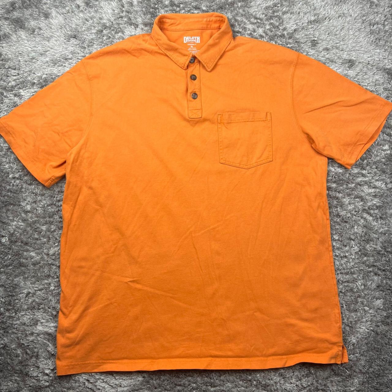 Duluth Trading Co Shirt Men Extra Large XL Orange - Depop
