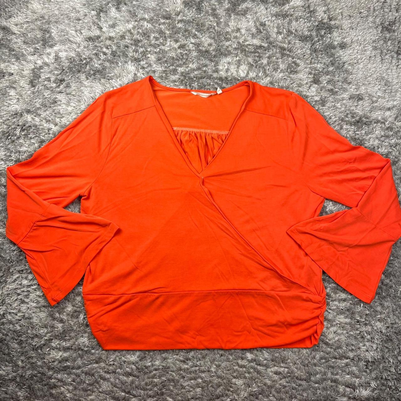 Soft Surroundings Blouse Woman Extra Large XL Orange - Depop