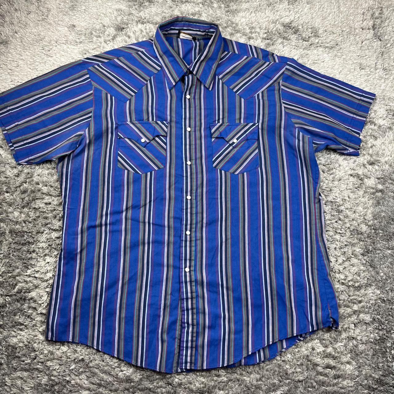 Preloved Men's Shirt - Blue - XL