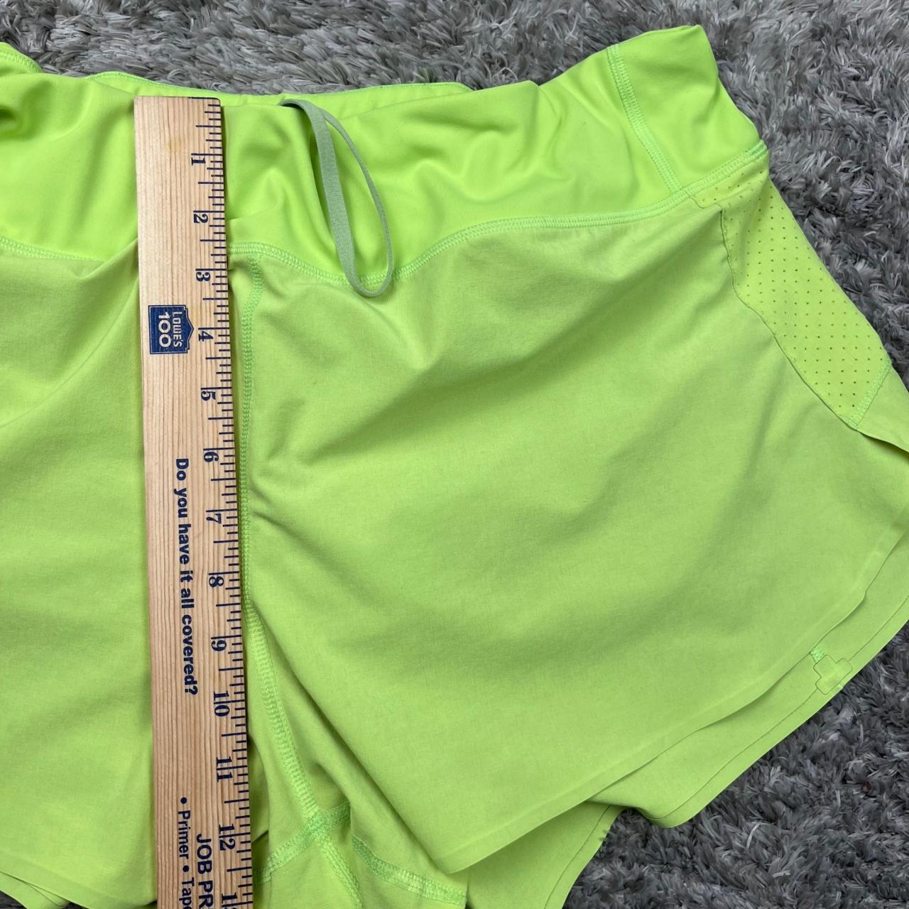 Athleta Shorts Woman Extra Large XL Lime Green Run... - Depop