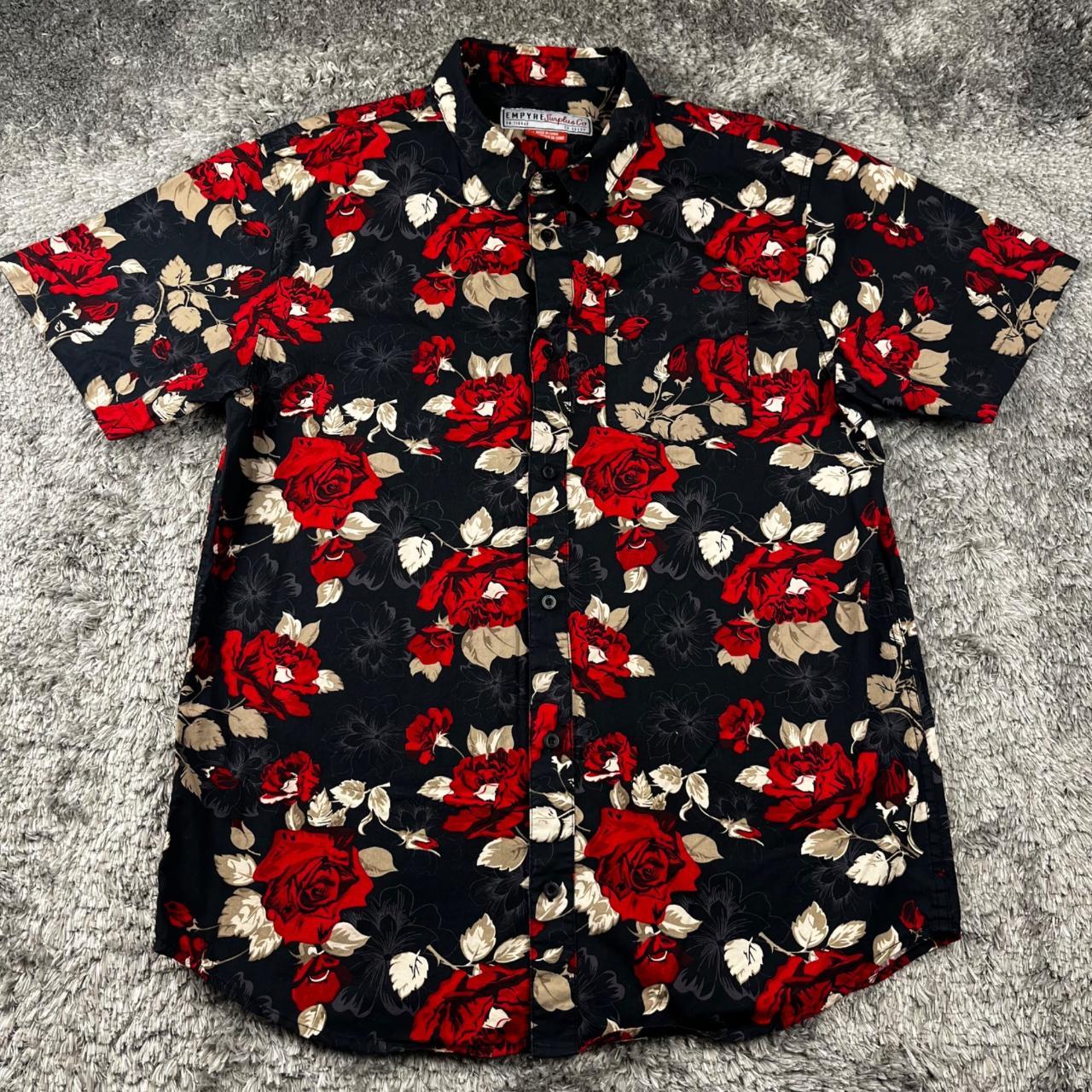 Empyre Floral Short Sleeve Button Up Shirt