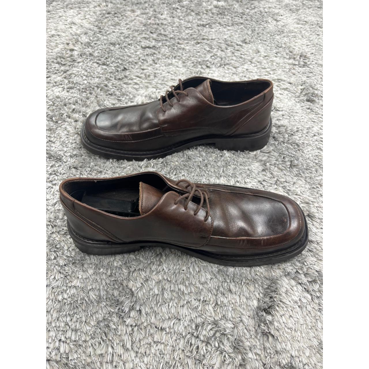 Kenneth Cole Oxford Mens 11 Brown Leather Merge. Depop