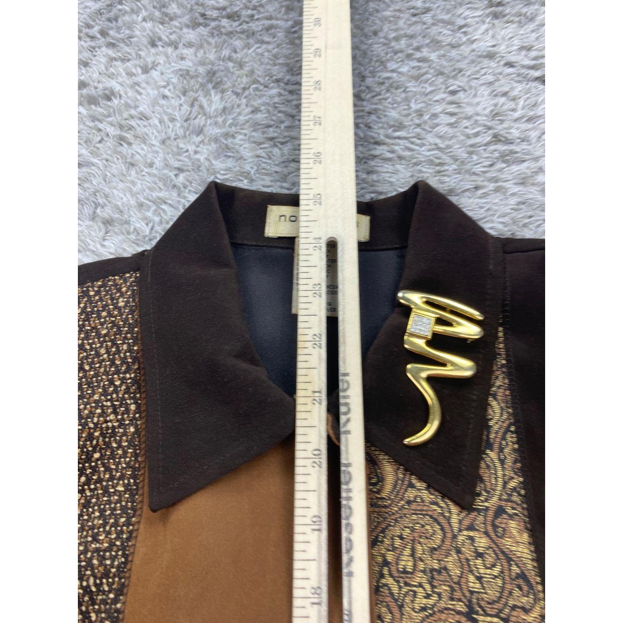 Notations Women's Polyester Jacket - Brown - L – … - image 6