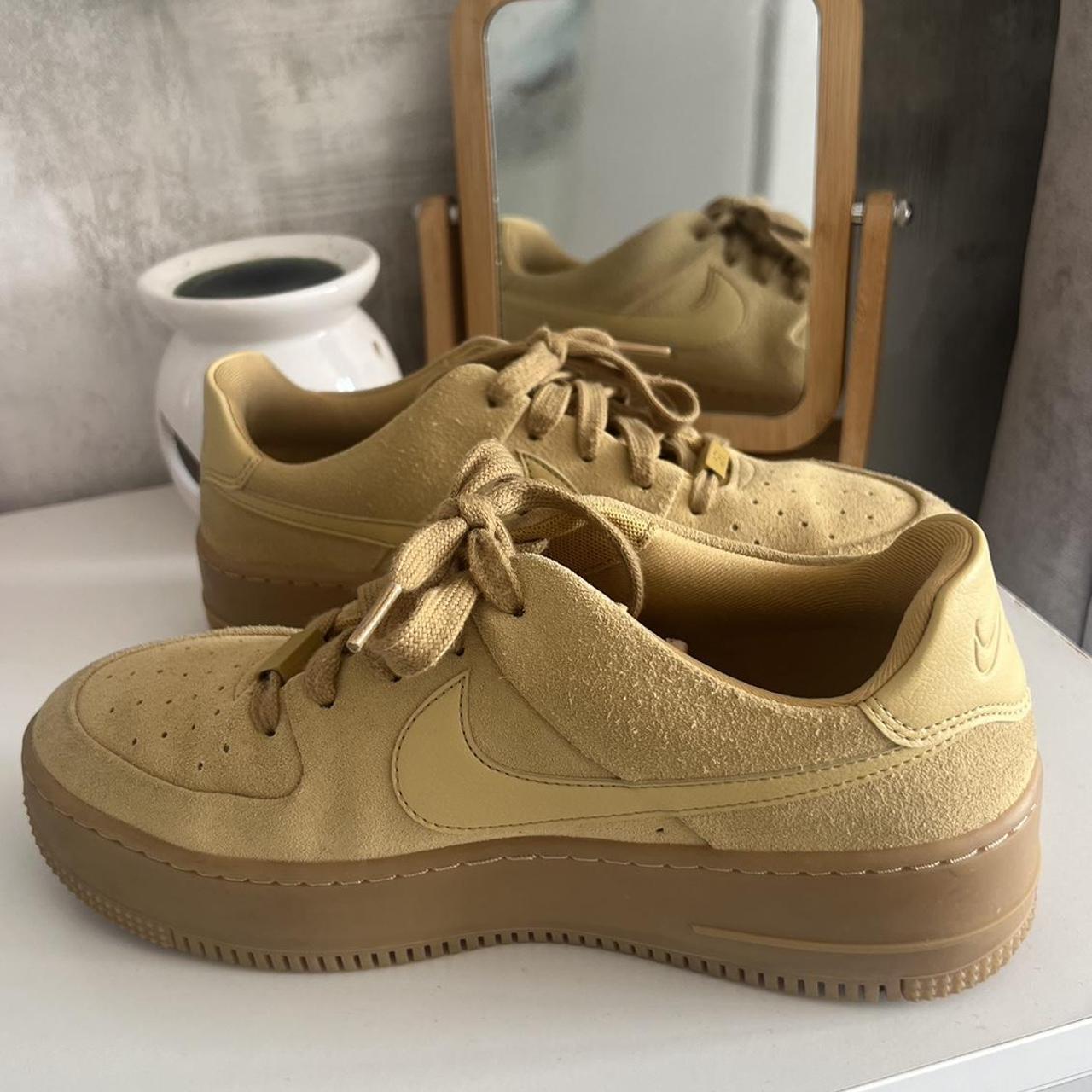 brown nike 1s