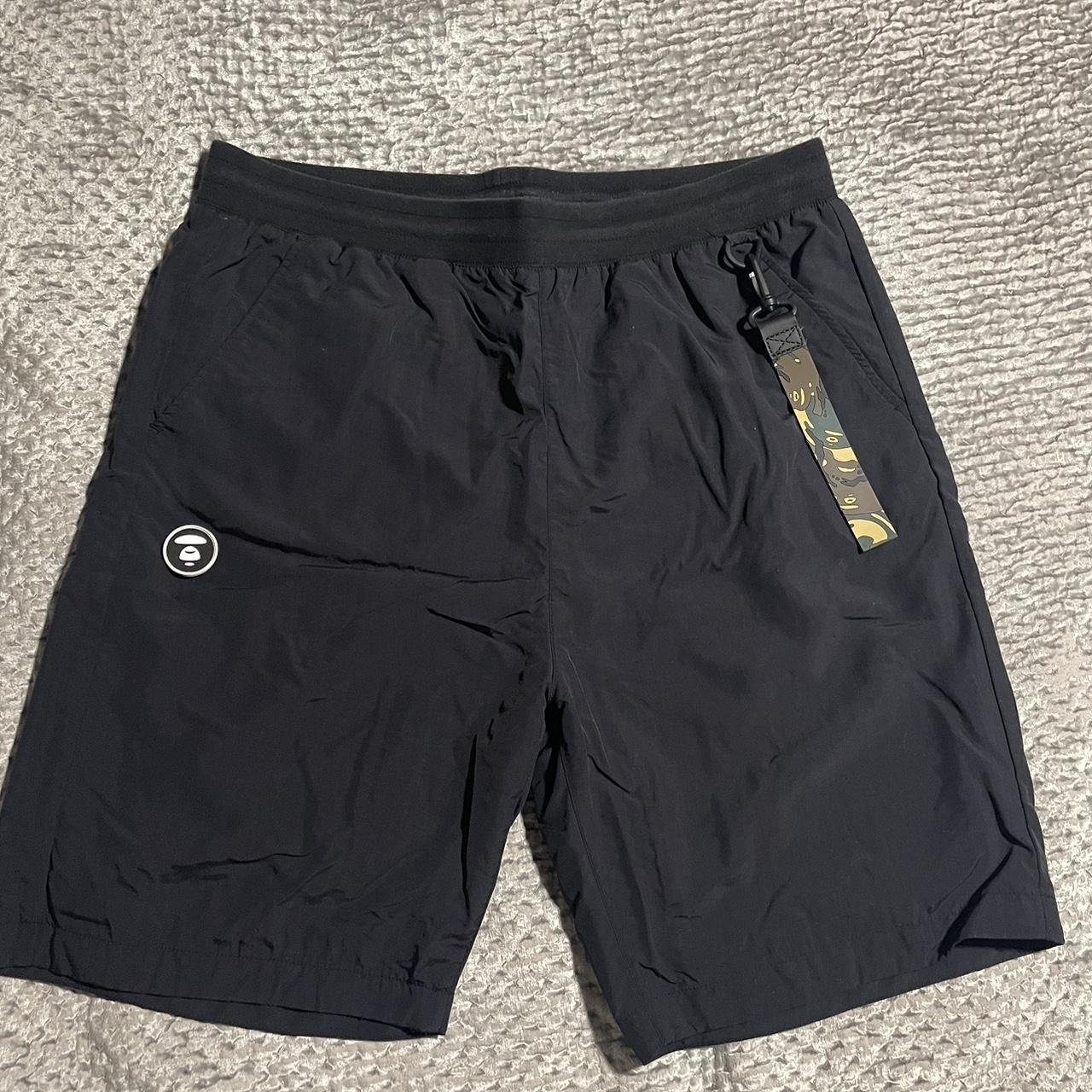 BAPE Men's Black Shorts | Depop