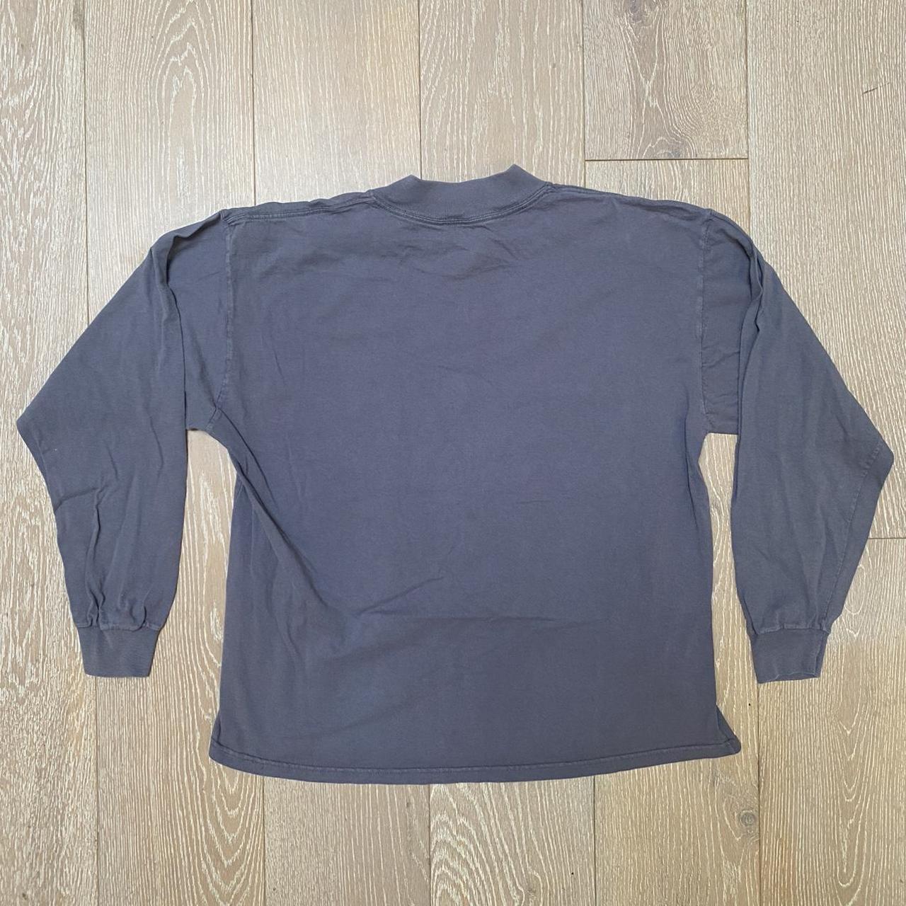 Vintage 90s Lee Faded Mock Neck T-Shirt Size... - Depop