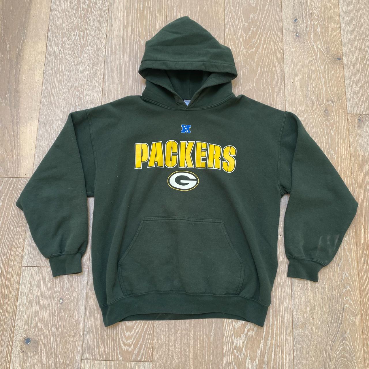 Y2K Green Bay Packers hoodie!! Amazing condition, - Depop