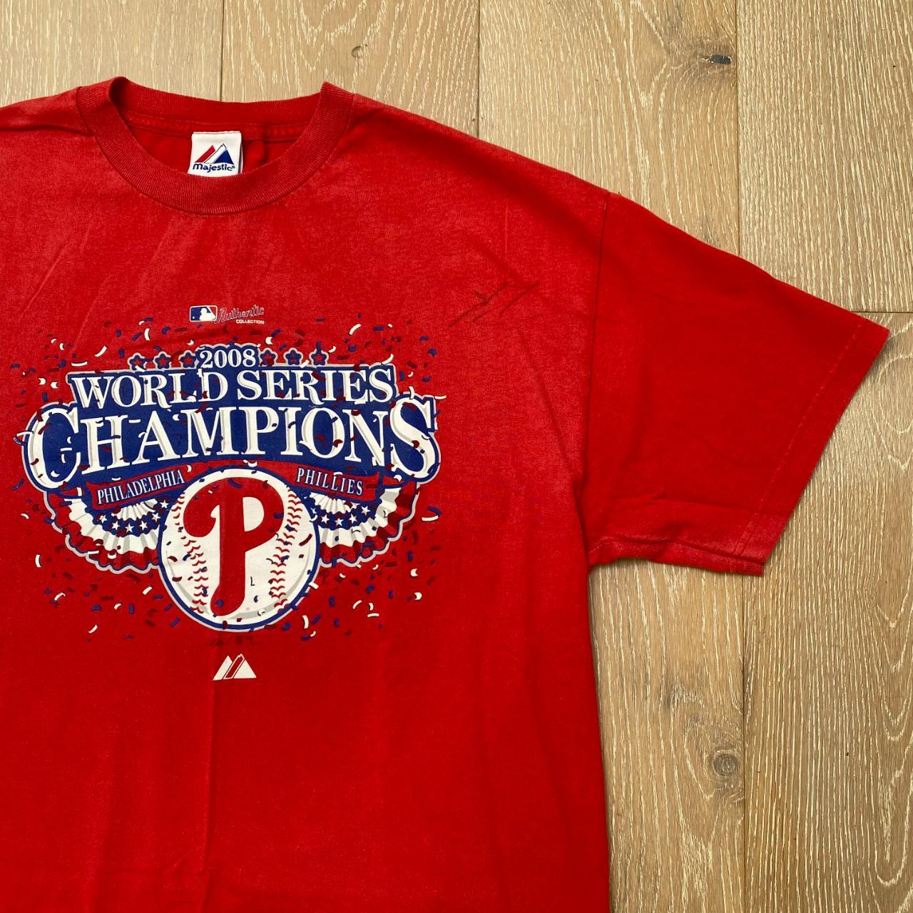 Majestic PHILADELPHIA PHILLIES 2008 WORLD SERIES CHAMPIONS T-shirt