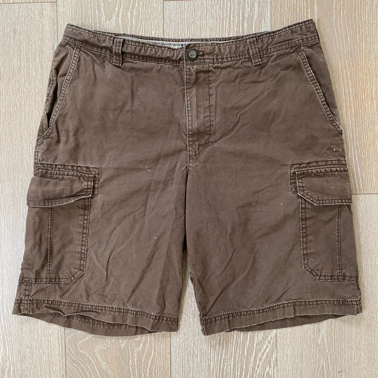 Vintage 90s IZOD Utility Cargo Shorts Size 34 Waist... Depop