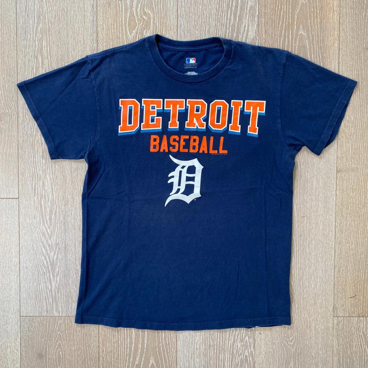 Y2K Detroit Tigers baseball shirt, great condition - Depop