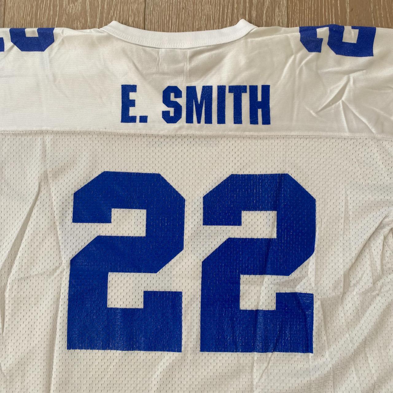 Logo Athletic, Shirts, Vintage Logo Athletics Dallas Cowboys 22 Emmitt  Smith Jersey Mens Sz Large