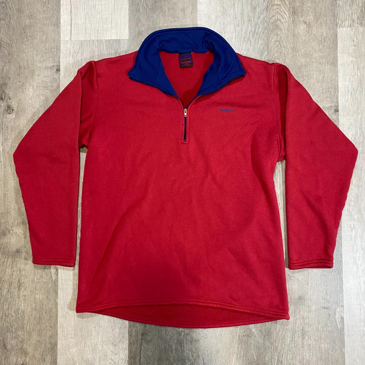 Vintage 90s Patagonia Half Zip Pullover Size... - Depop