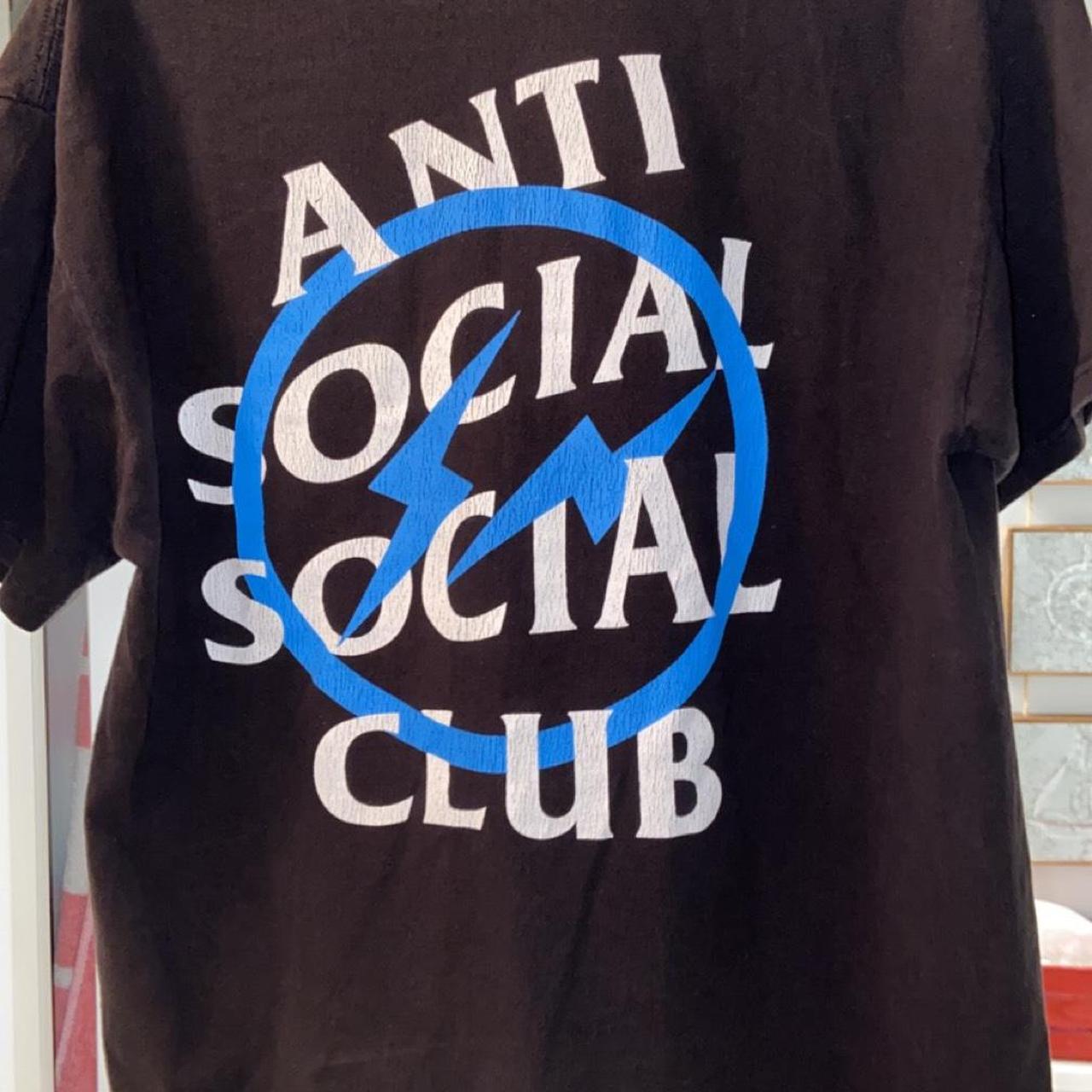 Anti Social Social Club Men's Black and Blue T-shirt