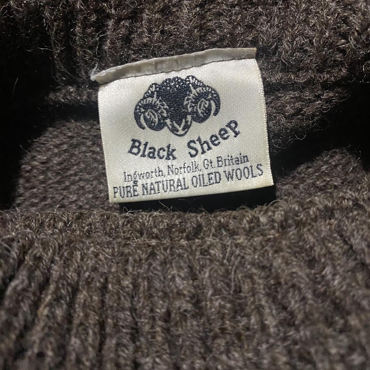 Black Sheep Pure Oiled Natural Wool Jumper Size... - Depop