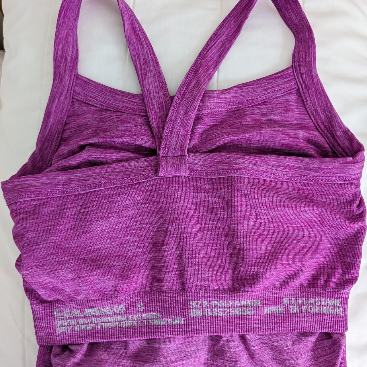 Sweaty Betty Women's Pink and Purple Vest | Depop
