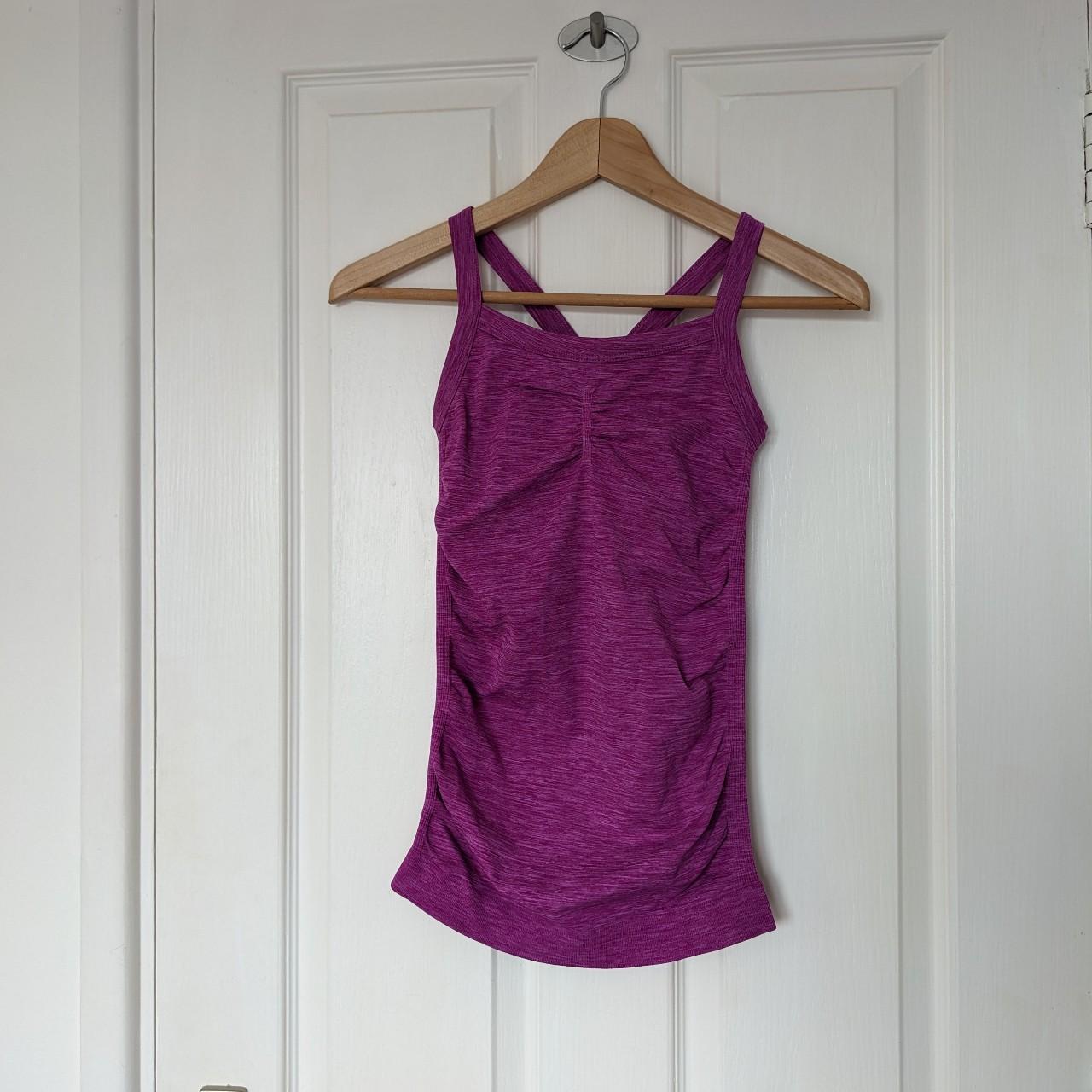 Sweaty Betty Women's Pink and Purple Vest | Depop