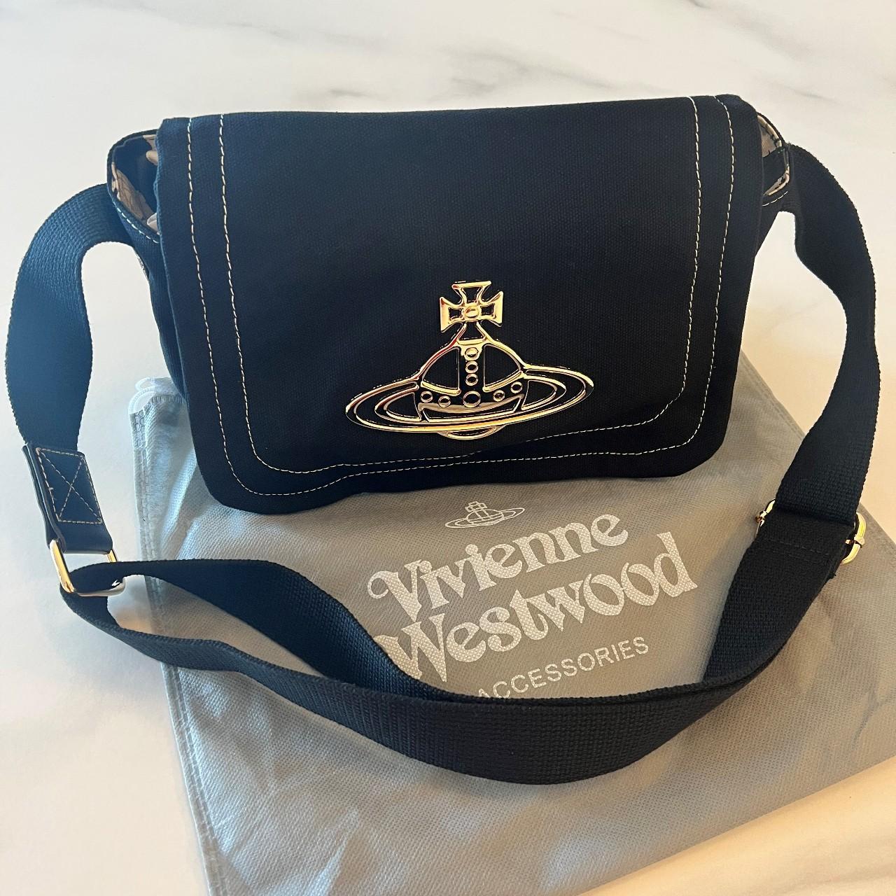 Vivienne westwood canvas messenger bag Essential for... Depop