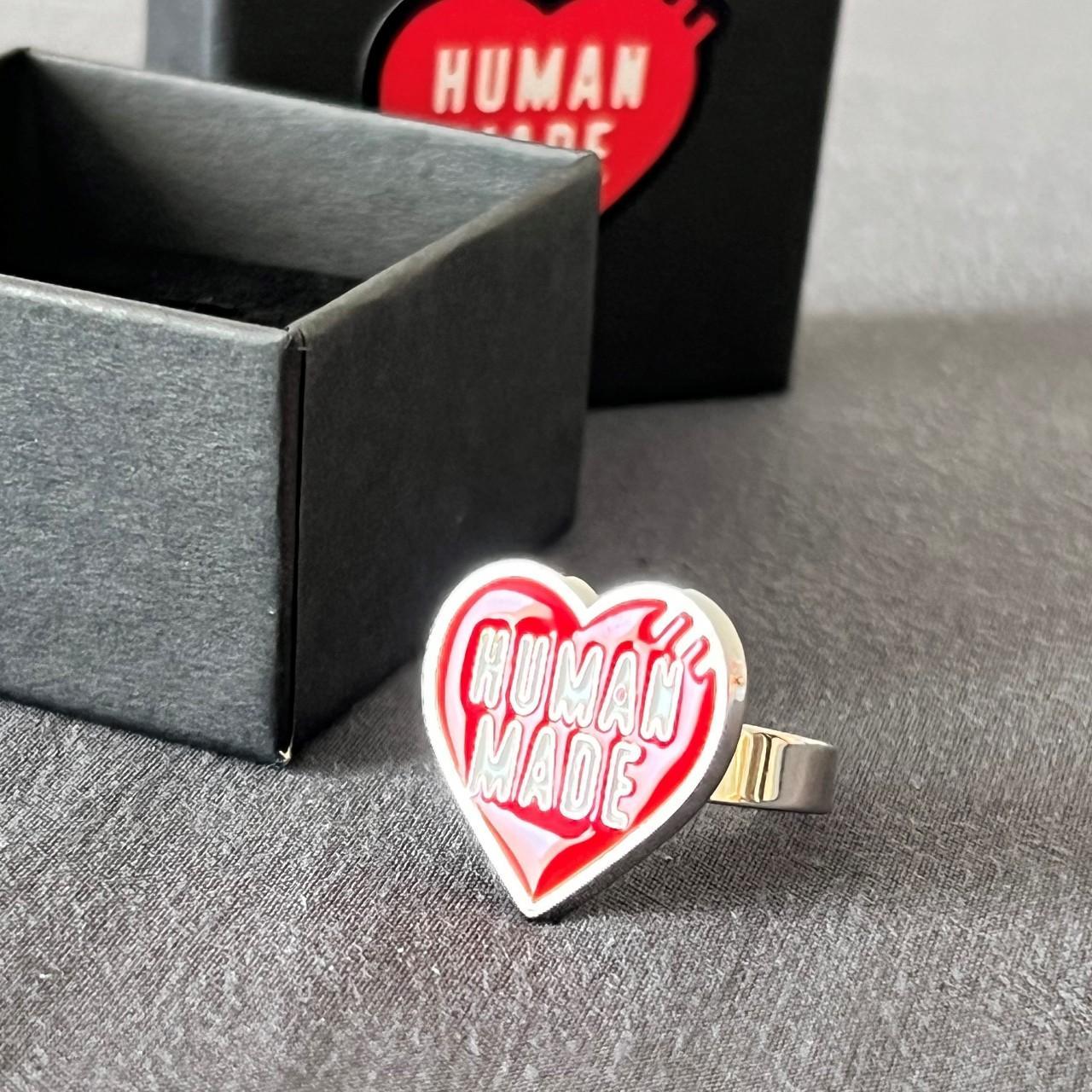 Human Made Red Heart Ring Adujustable Fits any size - Depop